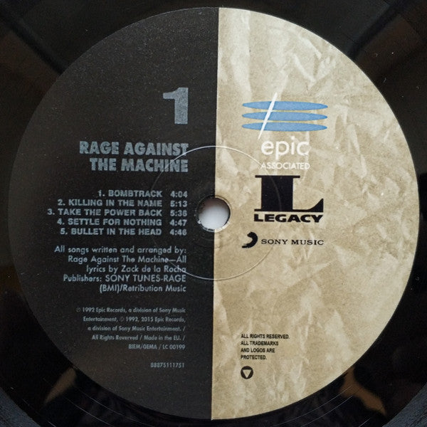 Rage Against The Machine - Rage Against The Machine (Vinyl) | Mint (M) Mint (M)