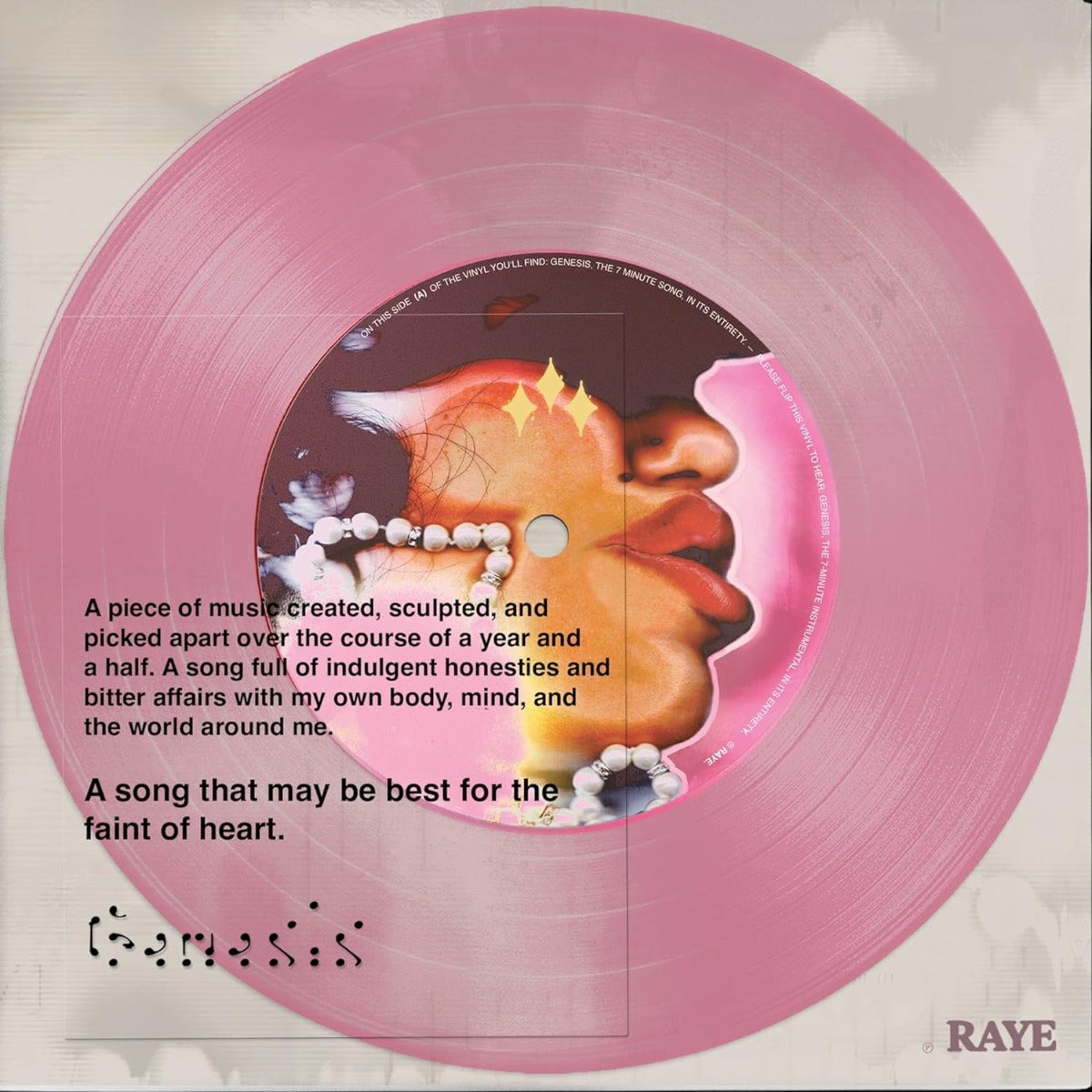 Genesis (Translucent Baby Pink Vinyl, 7" Single) Vinyl Record