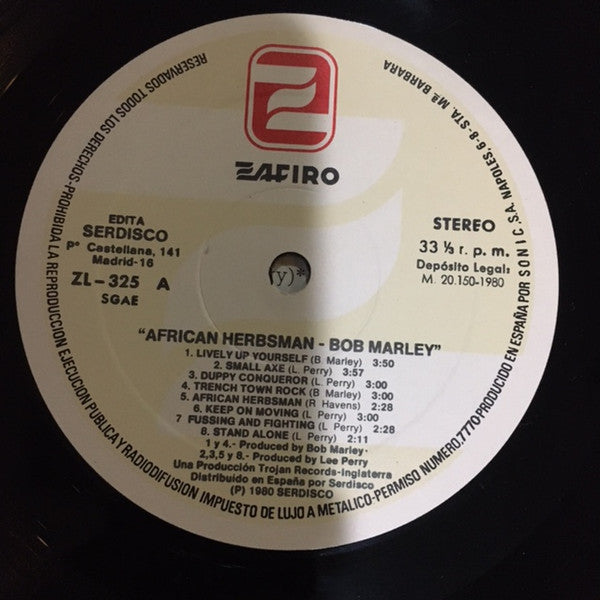 Bob Marley & The Wailers - African Herbsman (vinyl) | Mint (M) Mint (M)