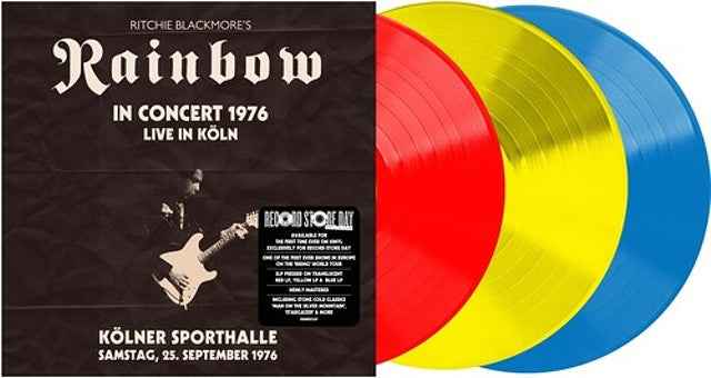 Ritchie Blackmore's Rainbow - Live From Koln 1976 (RSD 4.18.26) [Translucent Red Yellow Blue Vinyl] [3LP] Vinyl Record