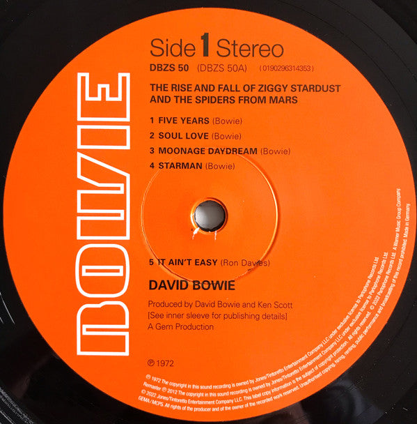 The Rise And Fall Of Ziggy Stardust And The Spiders From Mars (HALF SPEED) | Mint (M) Mint (M)