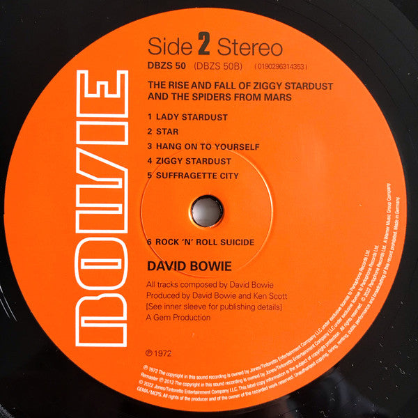 The Rise And Fall Of Ziggy Stardust And The Spiders From Mars (HALF SPEED) | Mint (M) Mint (M)
