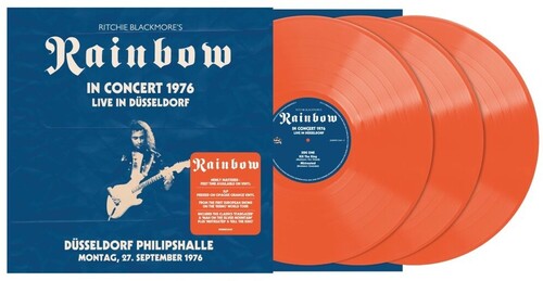 RITCHIE BLACKMORE / RAINBOW - (PRESALE 6/26/26) Live In Dusseldorf 1976: Dusseldorf Philipshalle 27.9.1976 (IEX 140 GRAM ORANGE 3xVINYL) | Mint (M) Mint (M)