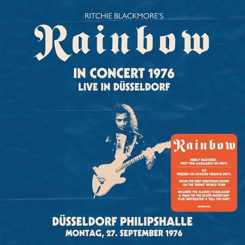 RITCHIE BLACKMORE / RAINBOW - (PRESALE 6/26/26) Live In Dusseldorf 1976: Dusseldorf Philipshalle 27.9.1976 (IEX 140 GRAM ORANGE 3xVINYL) | Mint (M) Mint (M)