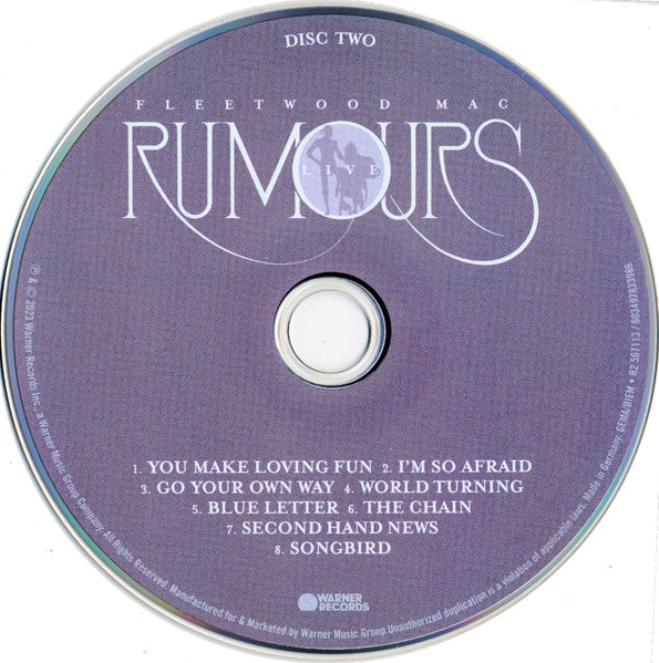 Rumours Live (CD) | Mint (M) Mint (M)
