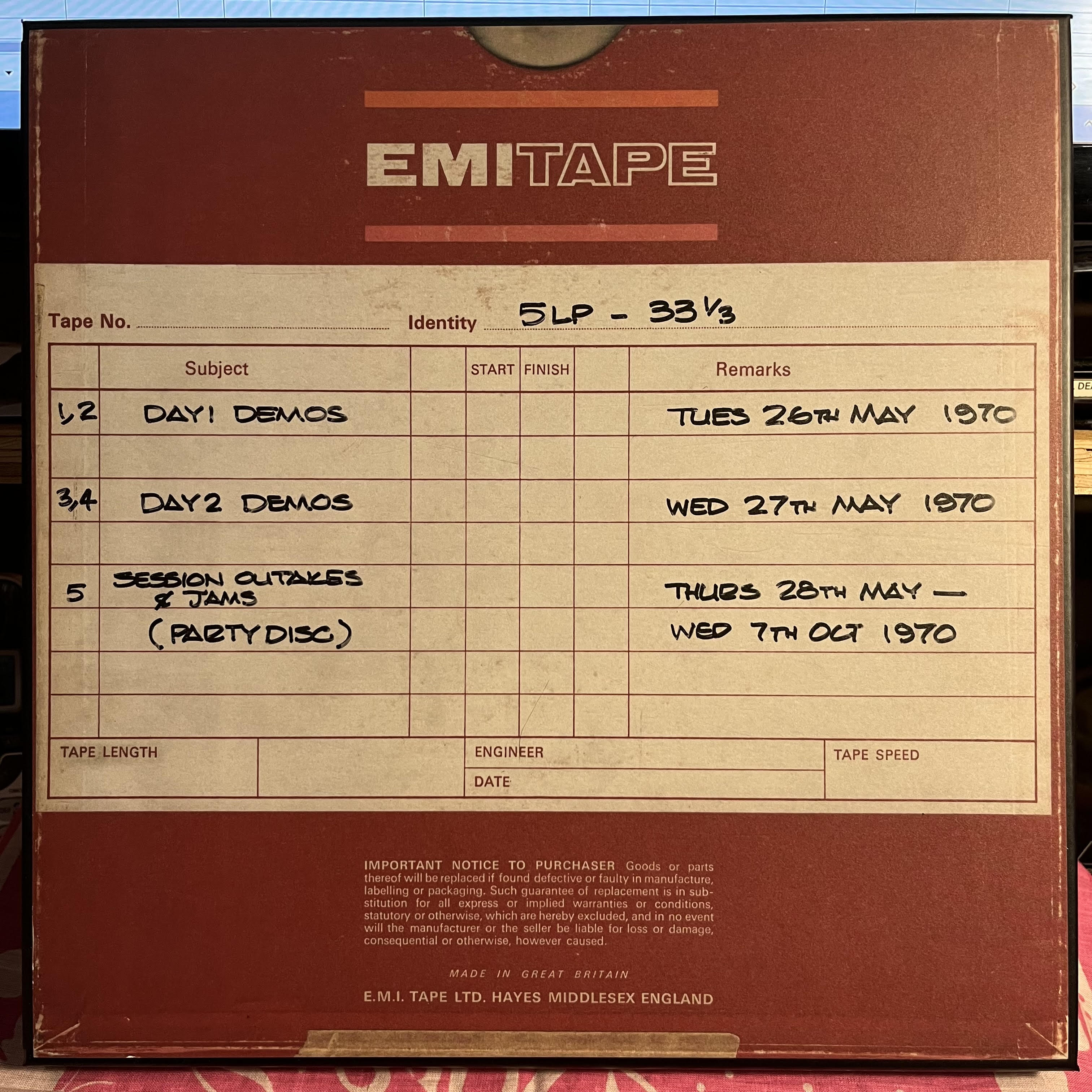 All Things Must Pass Uber Deluxe Box Set *DEMOS BOX* | Mint (M) Mint (M)