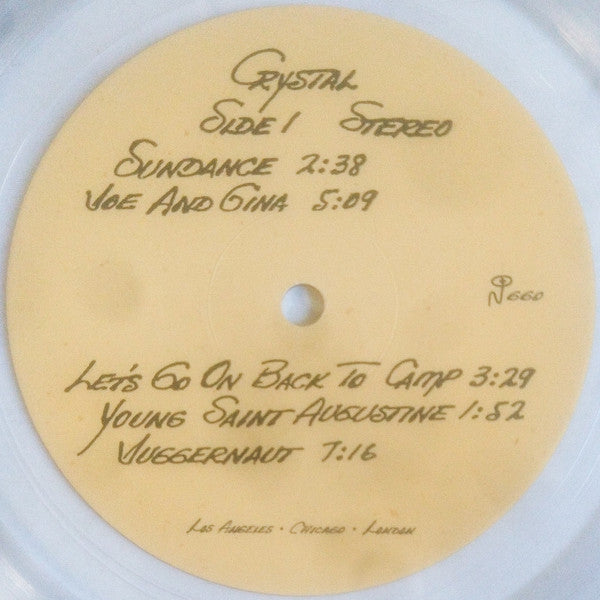 Stan Hubbs - Crystal (CLEAR VINYL) |