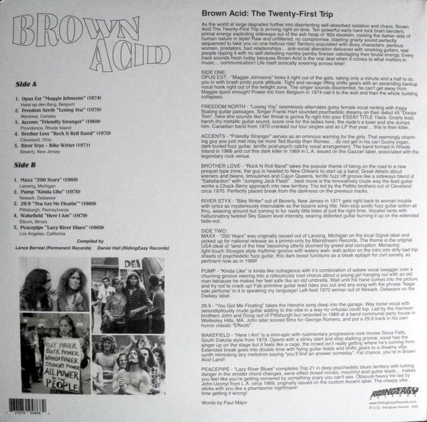 Various - Brown Acid: The Twenty First Trip (Heavy Rock From The Underground Comedown)(VINYL) |