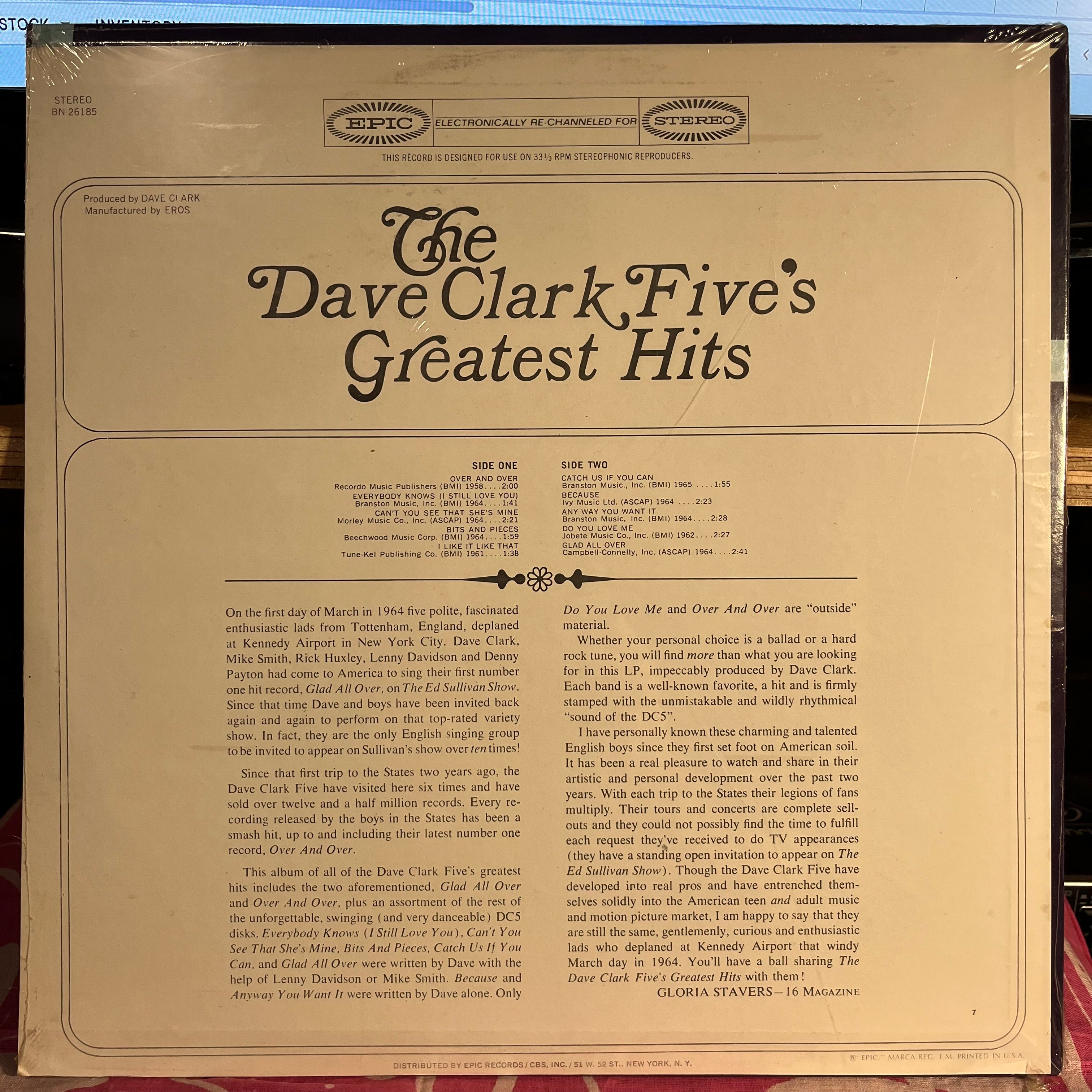 The Dave Clark Five's Greatest Hits | Mint (M) Mint (M)
