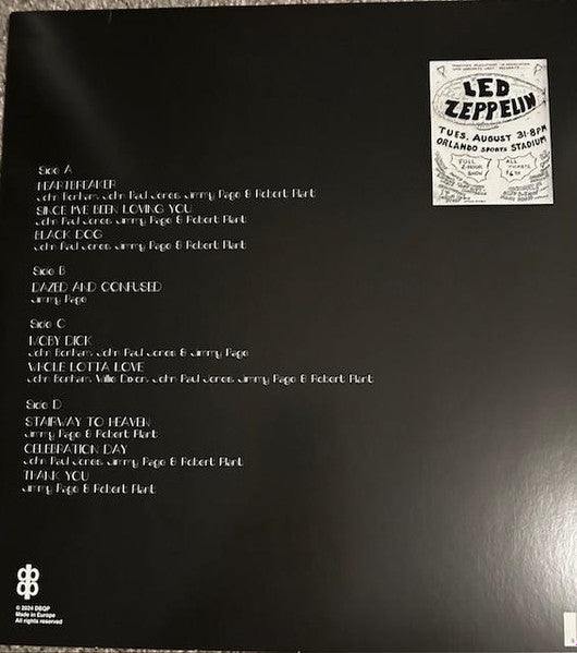 Live At Orlando Stadium, Florida August 31th 1971 (2xVINYL) | Mint (M) Mint (M)