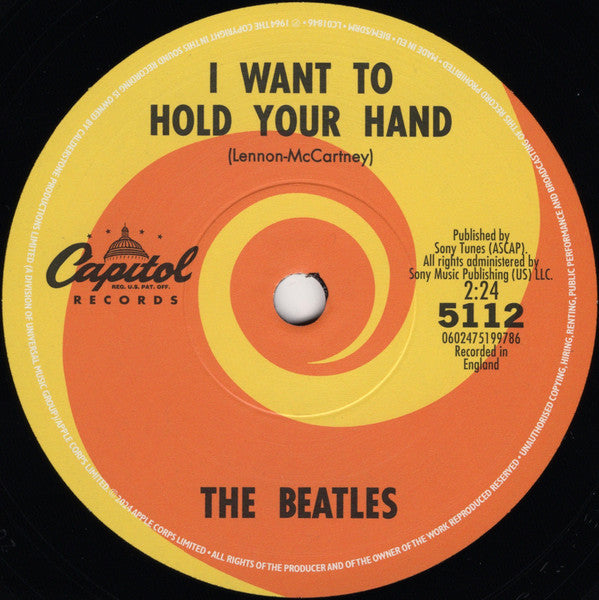 I Want To Hold Your Hand / I Saw Her Standing There (7" VINYL)(RSD BLACK FRIDAY) | Mint (M) Mint (M)