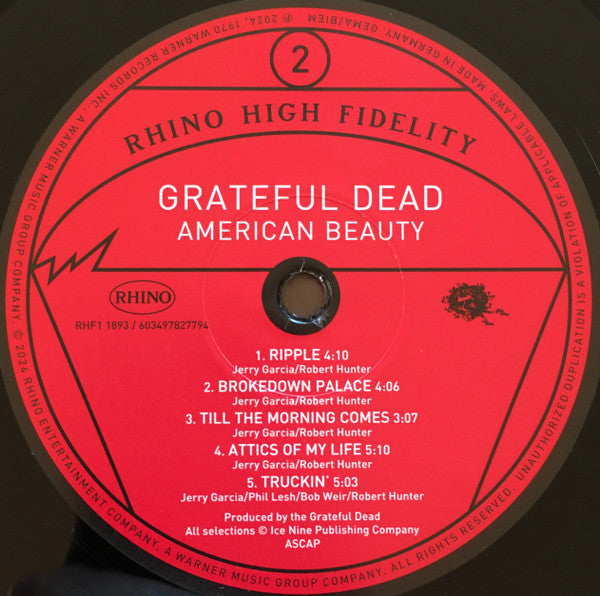 The Grateful Dead - American Beauty (180G VINYL HI-FI) |