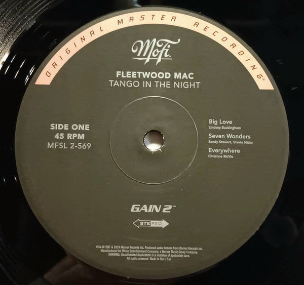 Tango In The Night (VINYL MFSL) | Mint (M) Mint (M)