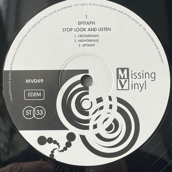 Stop Look And Listen (VINYL) | Mint (M) Mint (M)