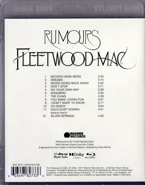 Rumours (BLU-RAY DISC) |