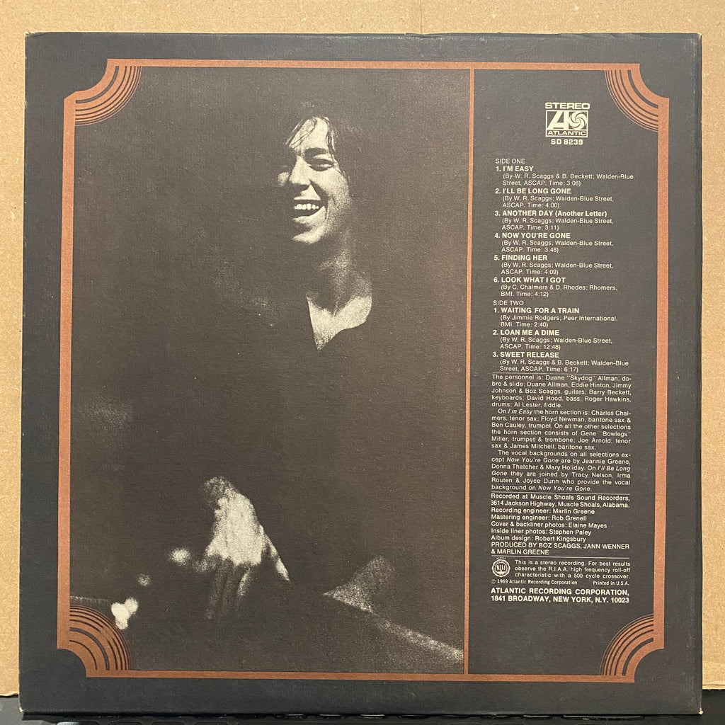 Boz Scaggs - Boz Scaggs *PRESSWELL / MATTE* | Excellent (EX) Near Mint (NM)