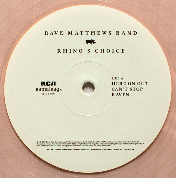Dave Matthews Band - Rhino's Choice *TARGET/ROSE COLOR* | Near Mint (NM) Near Mint (NM)