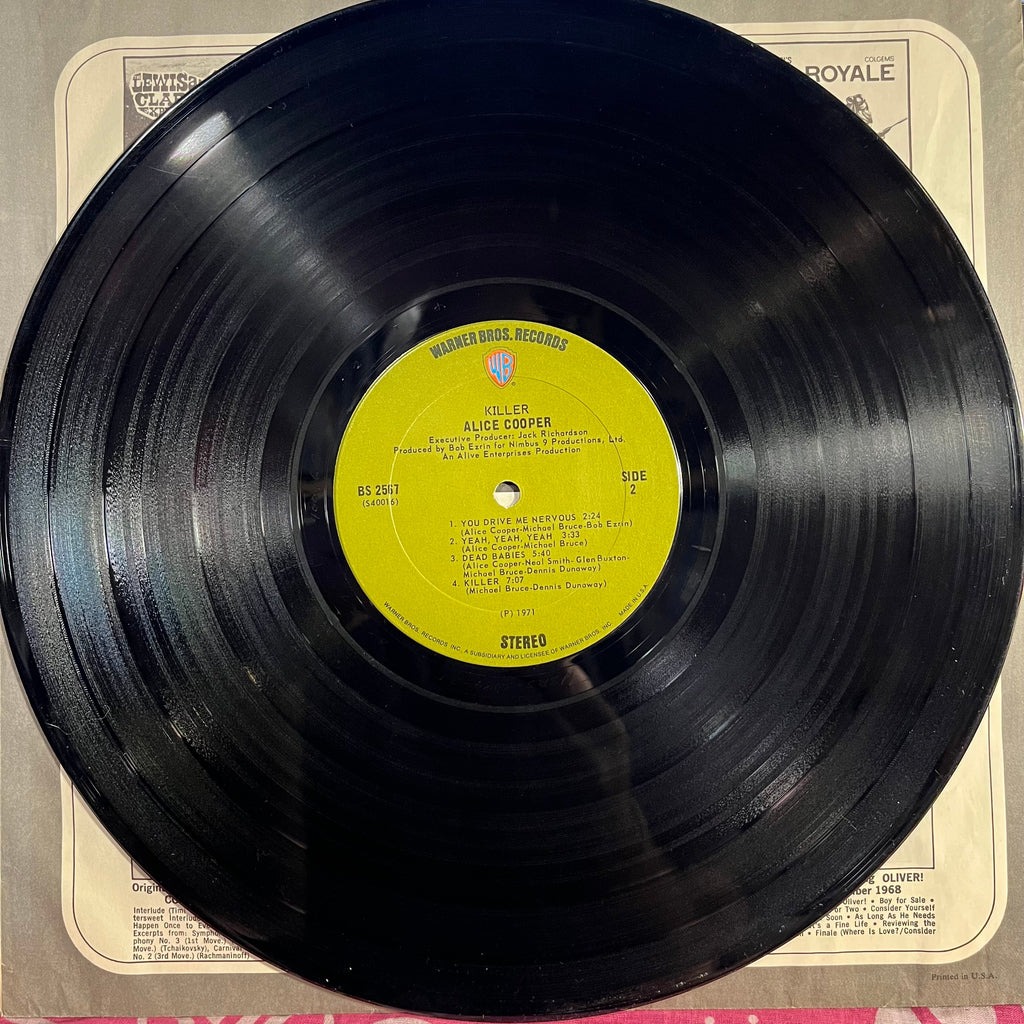 Alice Cooper - Killer *TERRE HAUTE* | Very Good Plus (VG+) Very Good (VG)