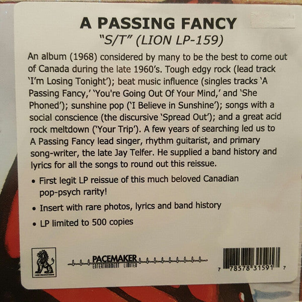 A Passing Fancy | Mint (M) Mint (M)