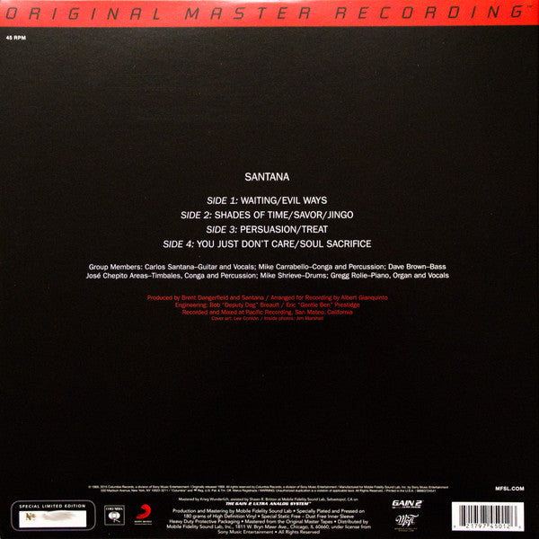 Santana - Santana Vinyl Record