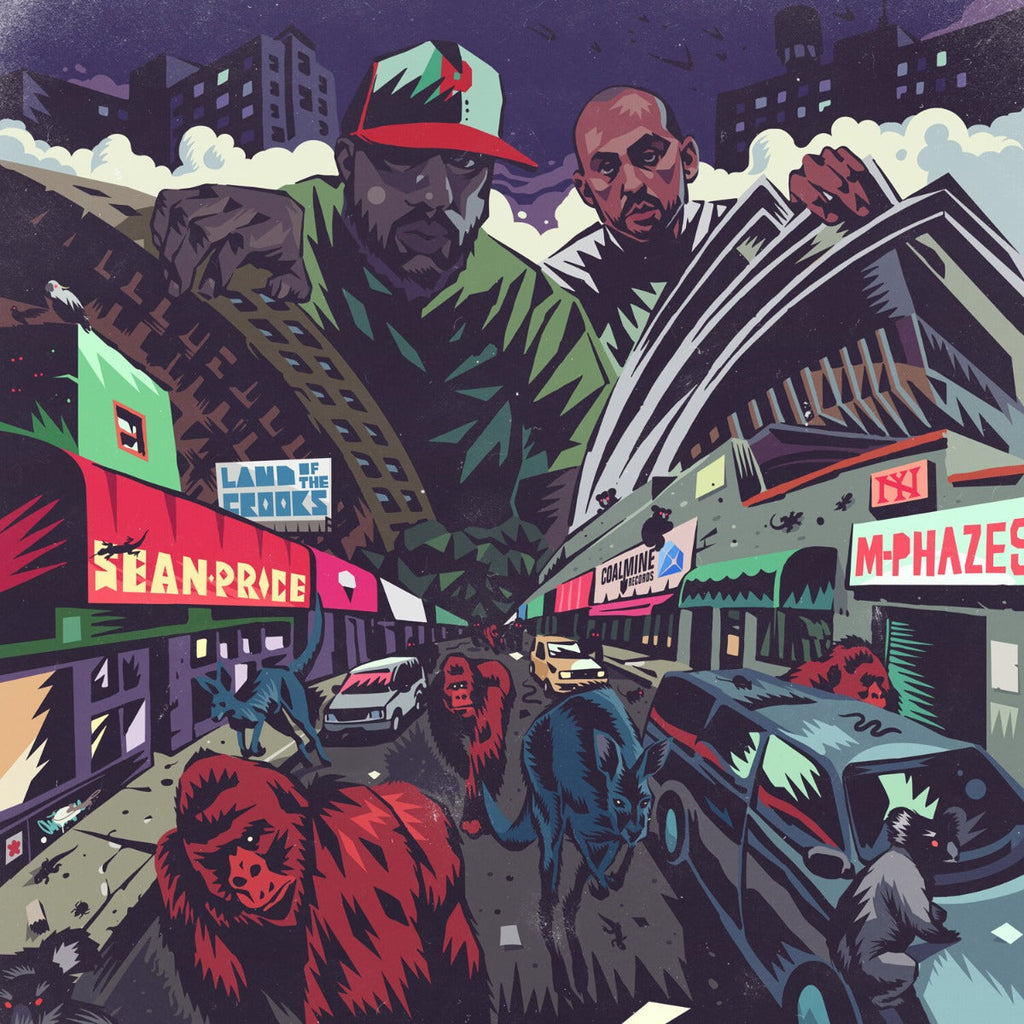 Sean Price & M-Phazes Land Of The Crooks (Indie Exclusive, Colored Vinyl, Green, Smoke) Vinyl Record