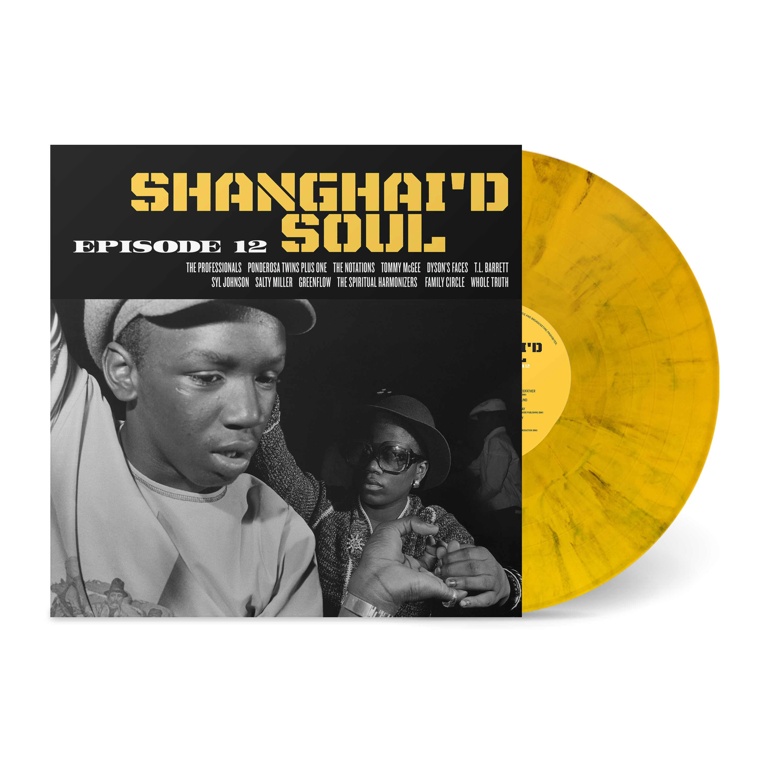 Various Artists Shanghai'd Soul Episode 12 (Opaque Yellow & Black Splatter) Vinyl Record