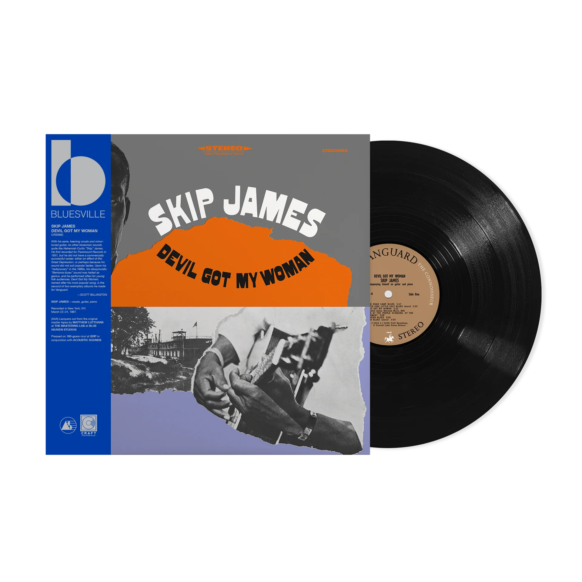 Skip James - Devil Got My Woman (Bluesville Acoustic Sounds Series) [180G LP] Vinyl Record