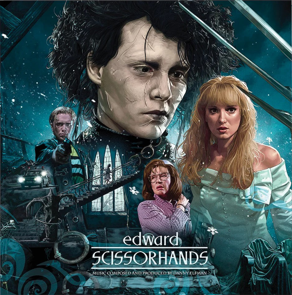 (PRE-ORDER 2/27/26) Edward Scissorhands (Blue & White w/ Purple Splatter Vinyl) | Mint (M) Mint (M)