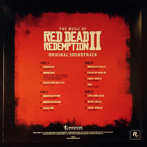 The Music Of Red Dead Redemption II (TRANSPARENT RED 180g VINYL) | Mint (M) Mint (M)