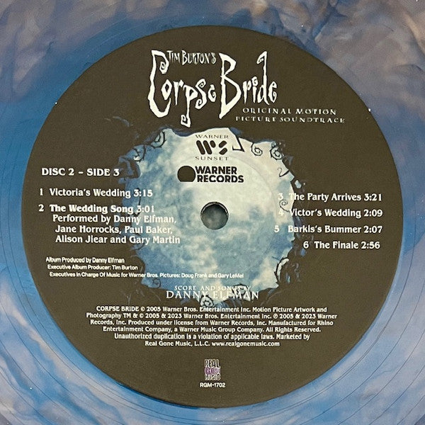 Tim Burton's Corpse Bride (IRIDESCENT BLUE VINYL | Mint (M) Mint (M)