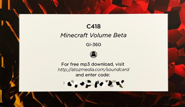 C418 - Minecraft Volume Beta (RED + YELLOW SPLATTER VINYL) | Mint (M) Mint (M)
