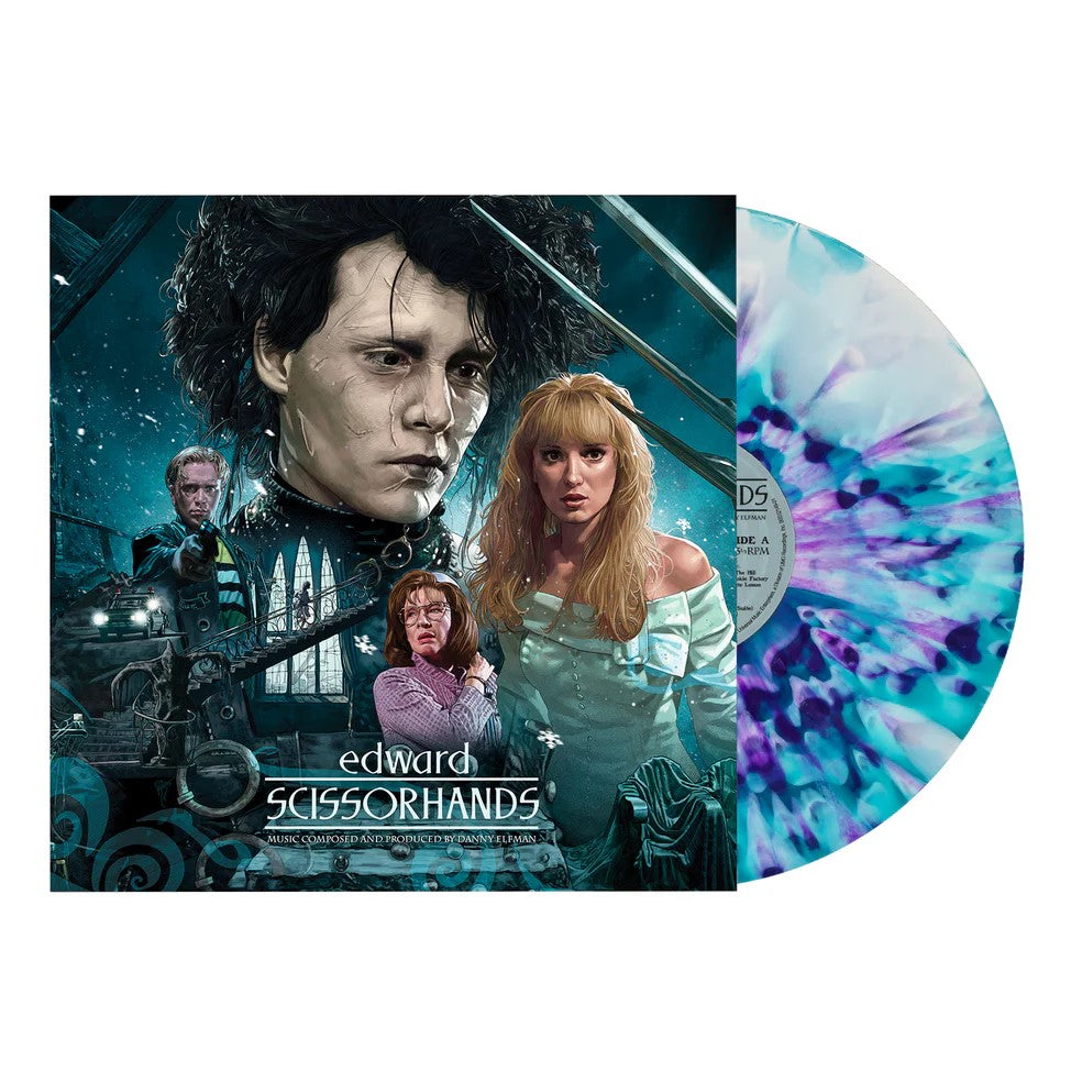 (PRE-ORDER 2/27/26) Edward Scissorhands (Blue & White w/ Purple Splatter Vinyl) | Mint (M) Mint (M)