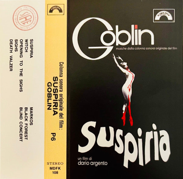 Goblin - Suspiria (Musiche Dalla Colonna Sonora)(CASSETTE) | Mint (M) Mint (M)