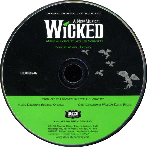 Wicked (Original Broadway Cast Recording) (CD) | Mint (M) Mint (M)