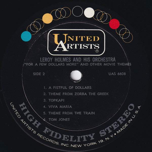 LeRoy Holmes Orchestra - For A Few Dollars More And Other Motion Picture Themes | Excellent (EX) Very Good Plus (VG+)