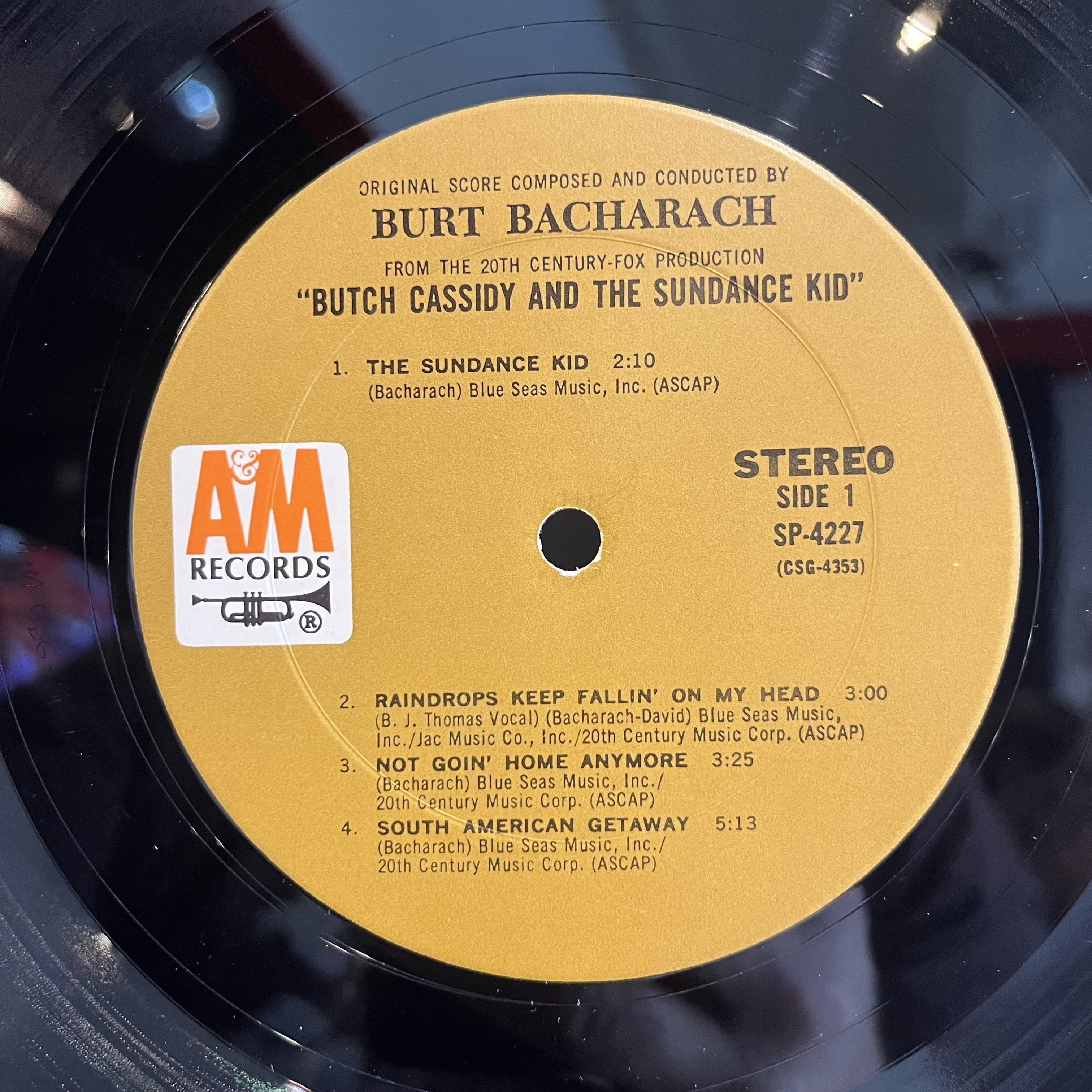 Burt Bacharach - Music From Butch Cassidy And The Sundance Kid *SHRINK* | Excellent (EX) Near Mint (NM)