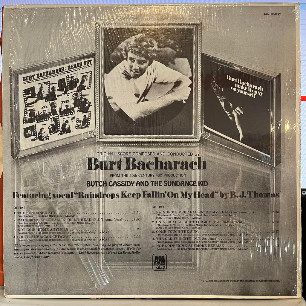 Burt Bacharach - Music From Butch Cassidy And The Sundance Kid *SHRINK* | Excellent (EX) Near Mint (NM)