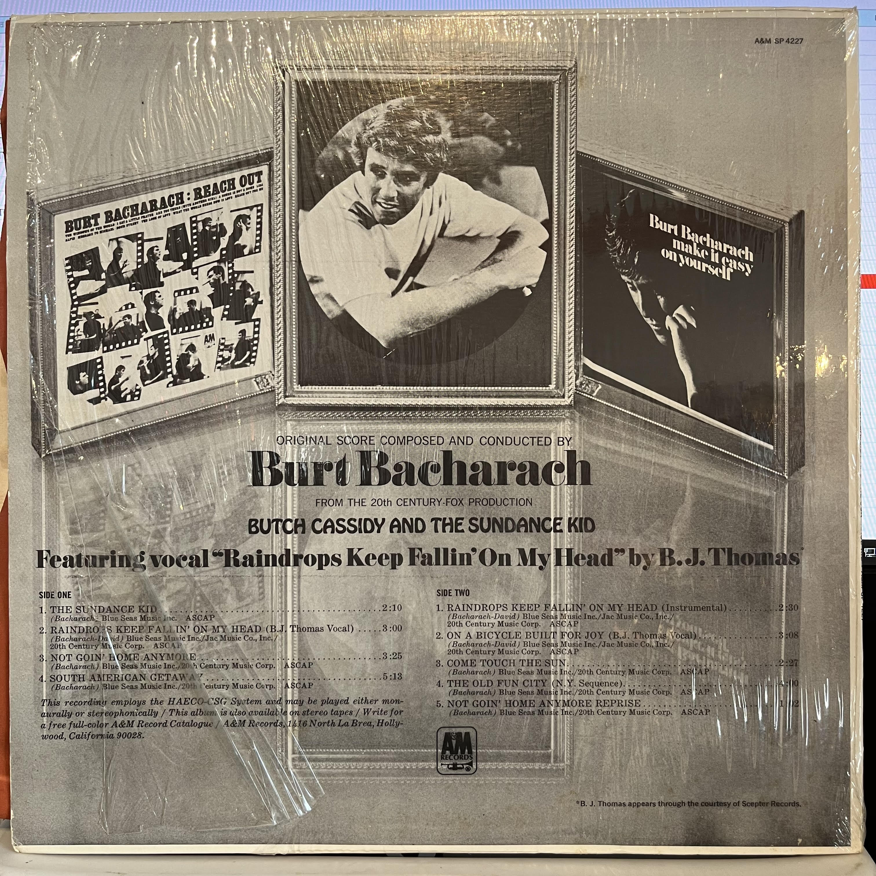 Burt Bacharach - Music From Butch Cassidy And The Sundance Kid *SHRINK* | Excellent (EX) Near Mint (NM)