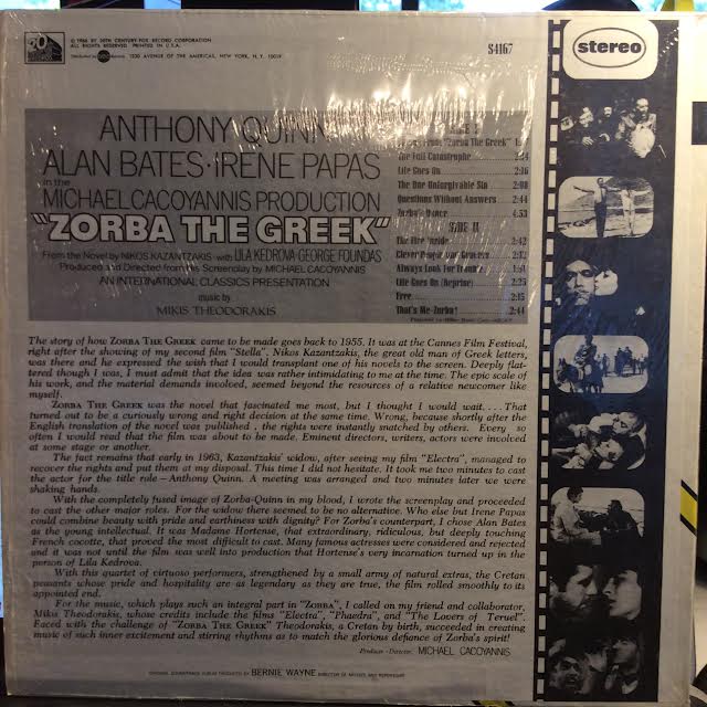 Zorba The Greek (Original Soundtrack) (VINYL) |
