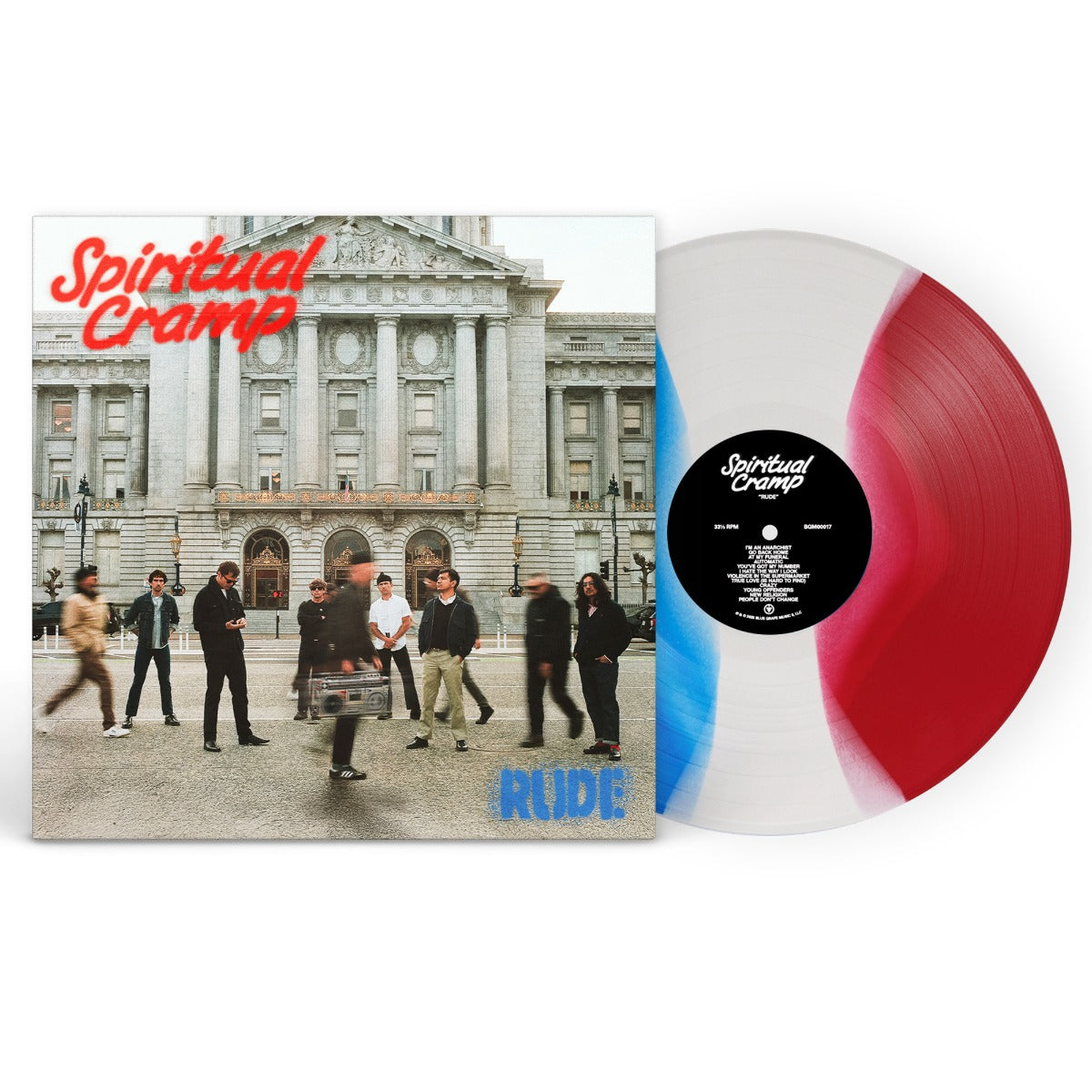 Rude (Indie Exclusive) (Blue/White/Red 3 Color Stripe Vinyl) Vinyl Record