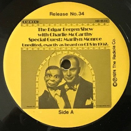 The Edgar Bergen Show With Charlie McCarthy (VINYL) | Mint (M) Mint (M)