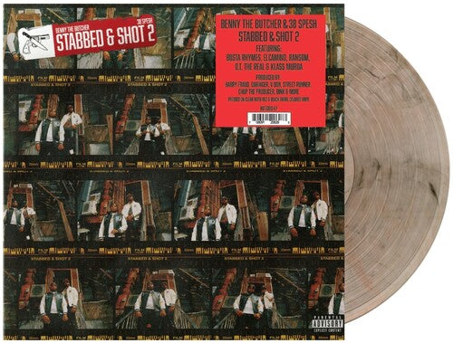 Stabbed & Shot 2 (Clear with Black/Red Swirl) Vinyl Record