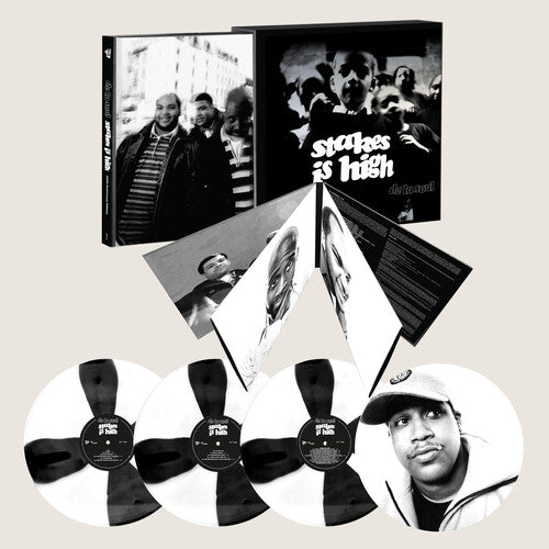 PRE-ORDER De La Soul - Stakes Is High 30th Anniversary [4LP Black and White Spoke Effect + print of Dave] Vinyl Record