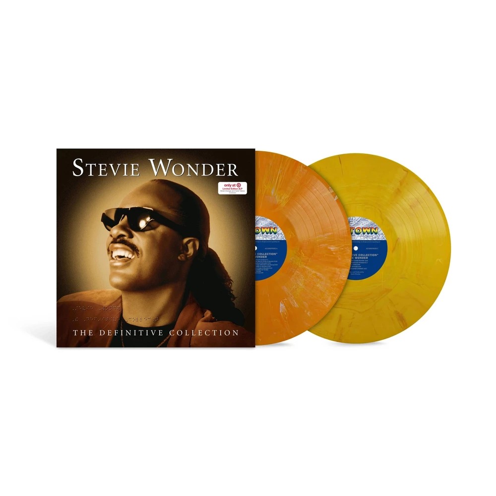Stevie Wonder - The Definitive Collection [Silver Orange/Gold Yellow Marble] [2LP] Vinyl Record