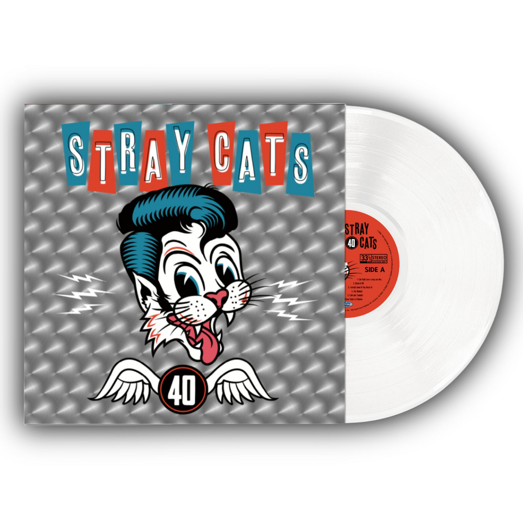 Stray Cats - 40 (Colored Vinyl, White, Reissue) Vinyl Record