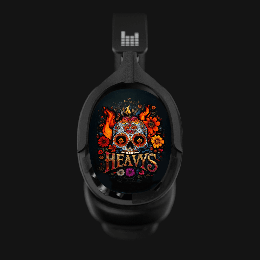 Sugar Skull Dia De Muertos Limited Edition HEAVYS Headphone Shells & Headphone Bundle