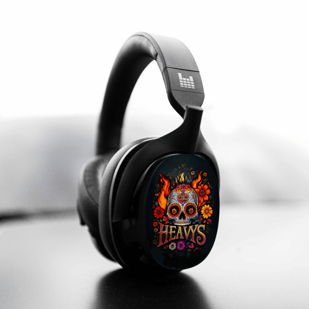 Sugar Skull Dia De Muertos Limited Edition HEAVYS Headphone Shells & Headphone Bundle