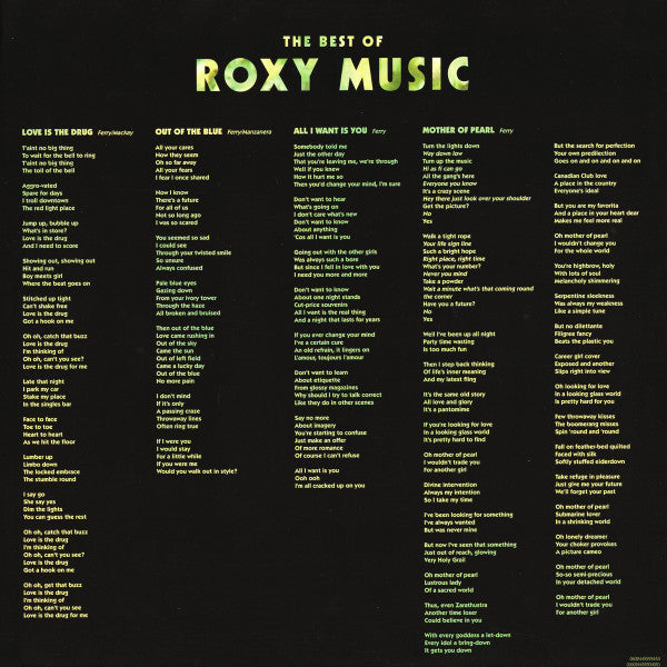 Roxy Music - The Best Of Roxy Music | Mint (M) Mint (M)
