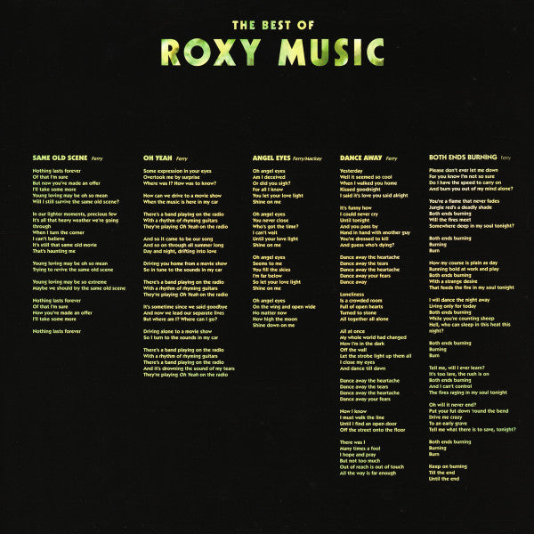 Roxy Music - The Best Of Roxy Music | Mint (M) Mint (M)
