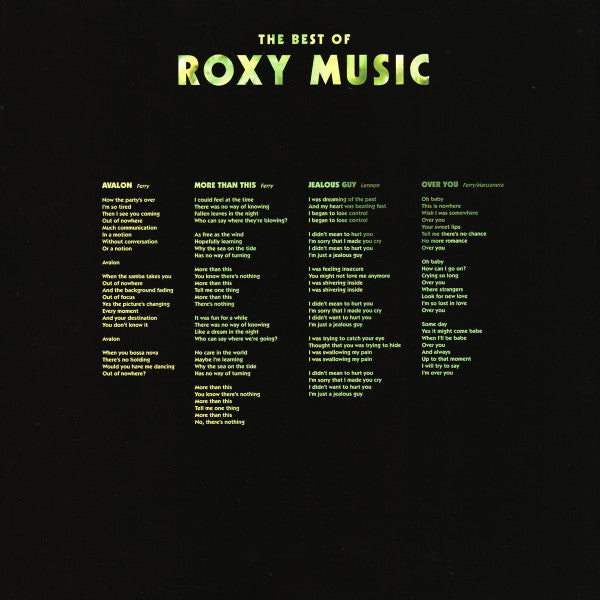 Roxy Music - The Best Of Roxy Music | Mint (M) Mint (M)